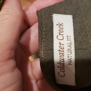 Coldwater Creek Natural fit Olive shhen trousers